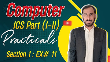 1st and 2nd Year Vertex Computer Practical Section 1 Practical 11 #Computer #Practical #Board #icse