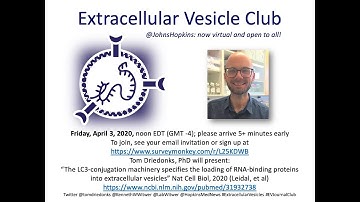 EV Journal Club: Autophagy, LC3 Extracellular Vesicles, and exRNA