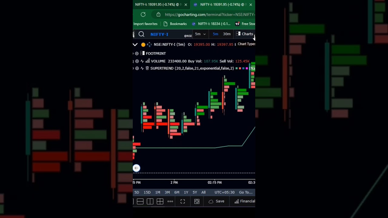 GoCharting Footprint Chart Setting
