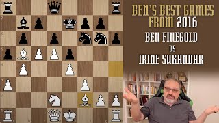 Thumbnail for Ben's Best from 2016: Ben Finegold vs Irine Sukandar