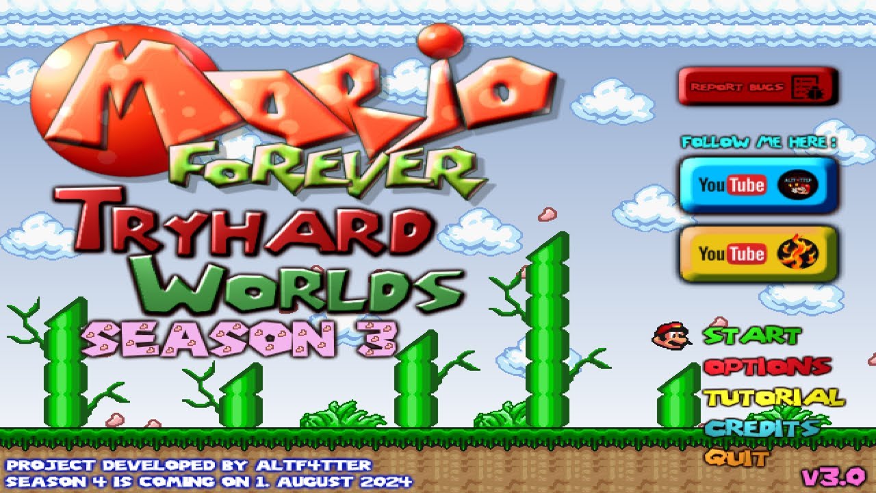 Mario Forever: Tryhard Worlds by AltF4tter - World 3 Walkthrough [RELEASE]