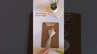 Macrame heart shape key chain is so lovely and easy to make.#eousemacrame #macramelover #macrame
