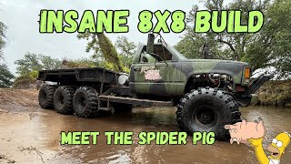 SPIDER PIG 8X8 TRUCK WALK AROUND | FULL BUILD & UPCOMING UPGRADES