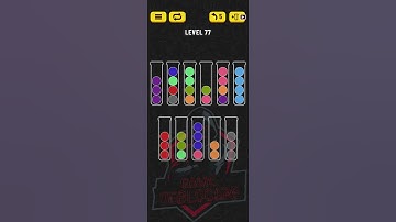 Ball Sort Puzzle | Level 77 | No Extra tube | Single Level