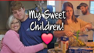 My 2 Children in The Kitchen! Love my Kids!