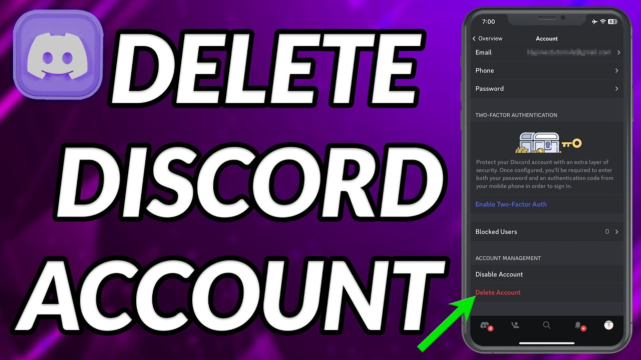 How To Delete Discord Account Permanently - YouTube