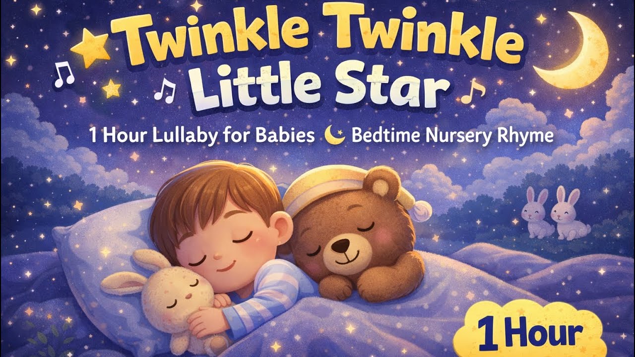 Twinkle Twinkle Little Star – 1 Hour Sleep Music for Babies & Toddlers