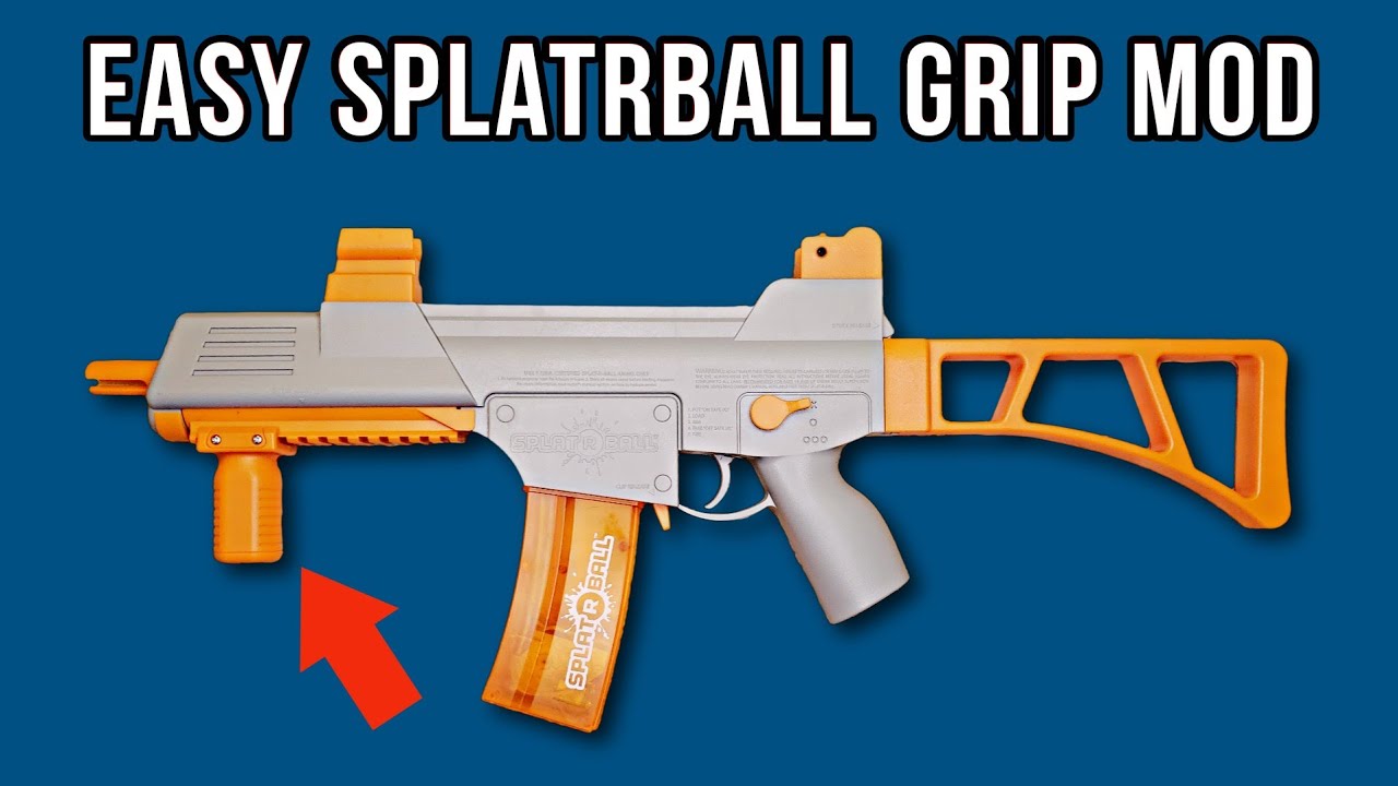 How To UPGRADE SRB400 Gel Blaster w/ FRONT VERTICAL GRIP + BATTERY