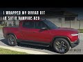 I Wrapped My Rivian R1T In Satin Vampire Red!