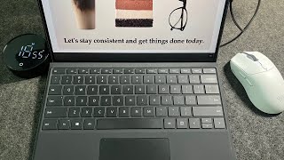 WORK WITH ME - Surface laptop - No music/background noise