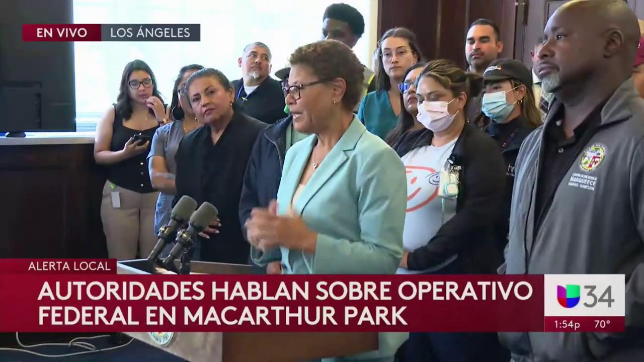 En Vivo: Autoridades se pronuncian ante fuerte presencia de agentes federales en MacArthur Park