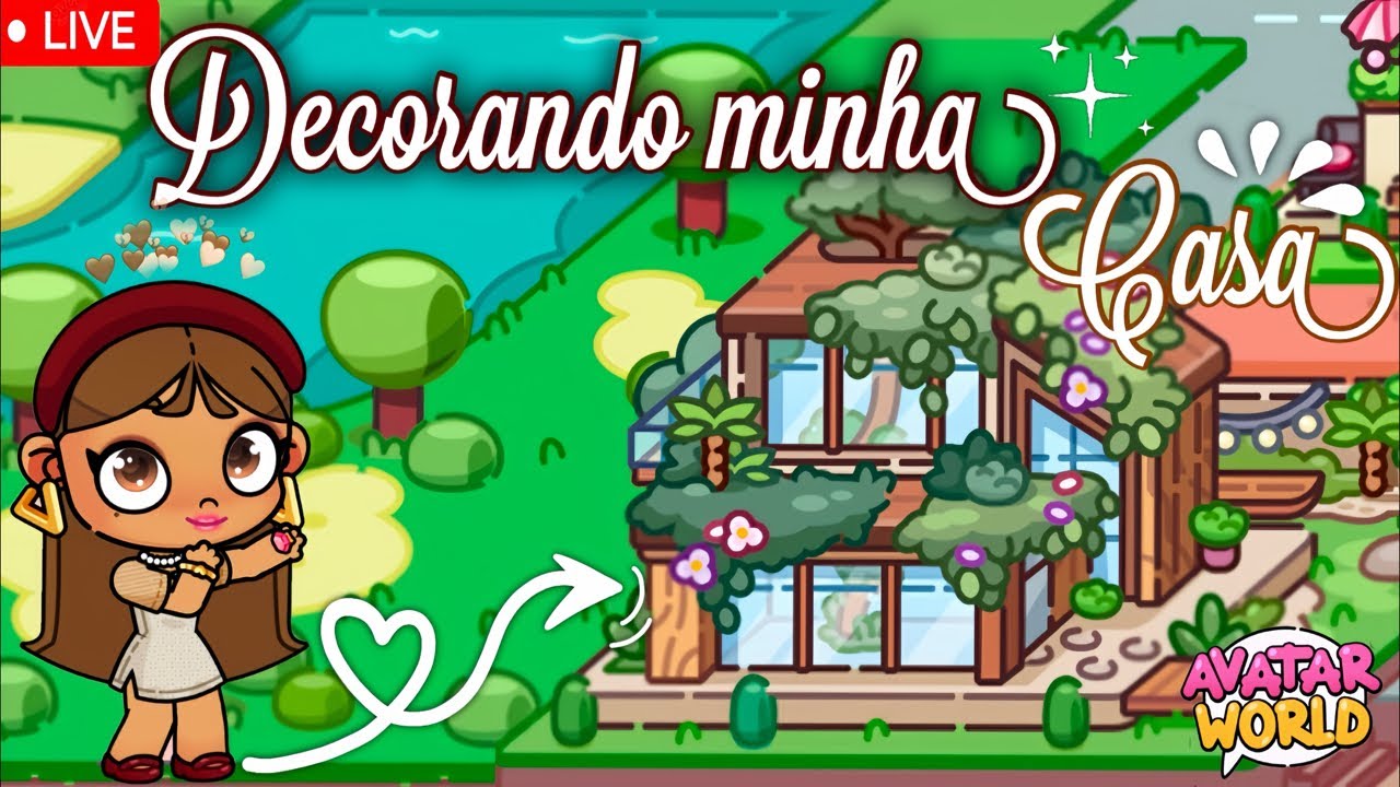 decorando-minha-casa-natural-chic-avatar-world-pazu-youtube