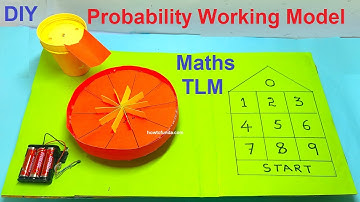 probability maths working model 3d - tlm - diy - cardboard - simple | howtofunda @craftpiller