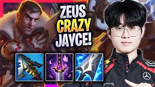 ZEUS CRAZY GAME WITH JAYCE! - T1 Zeus Plays Jayce TOP vs Irelia! | Season 2024