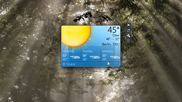 Weather Windows 7 Desktop Gadget