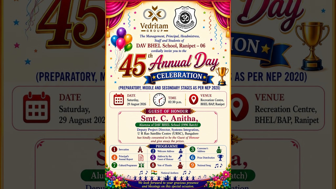 45th ANNUAL DAY CELEBRATION 2026