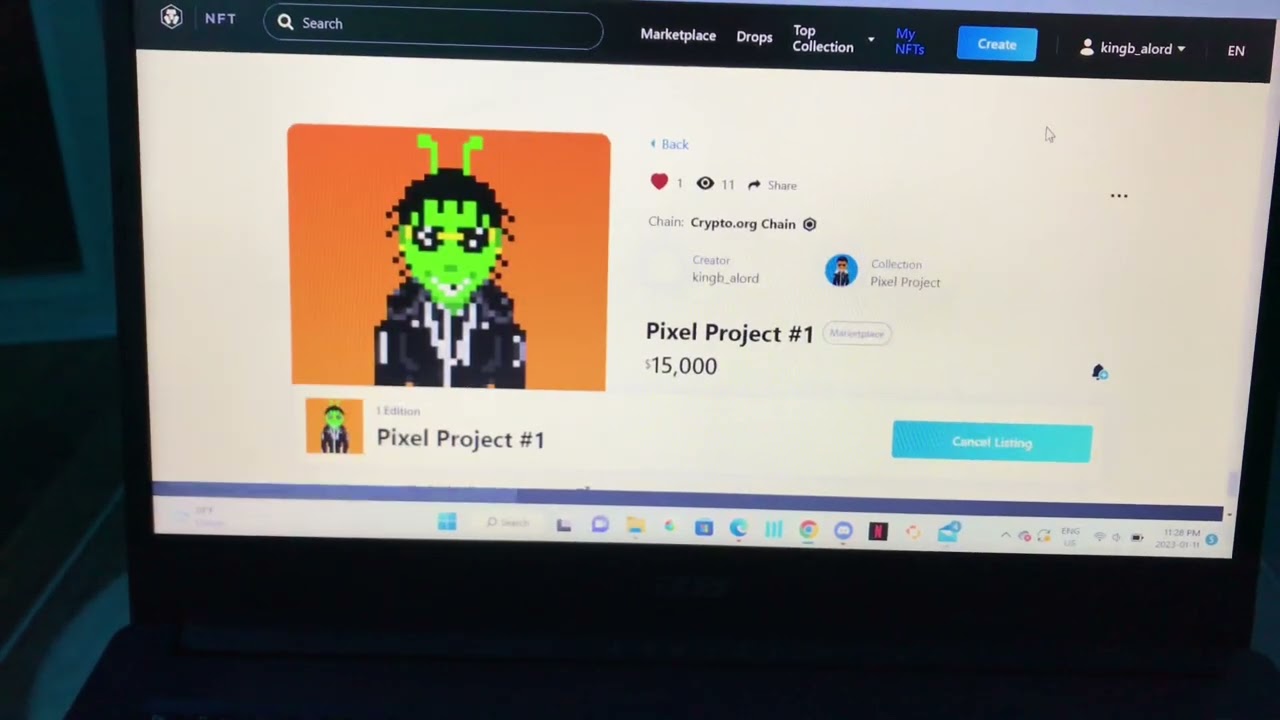 Selling NFTs on Crypto.com