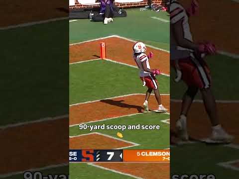 No one was going to catch him 🫨 #syracuse #cuse  #football #accfootball #collegefootball #sports