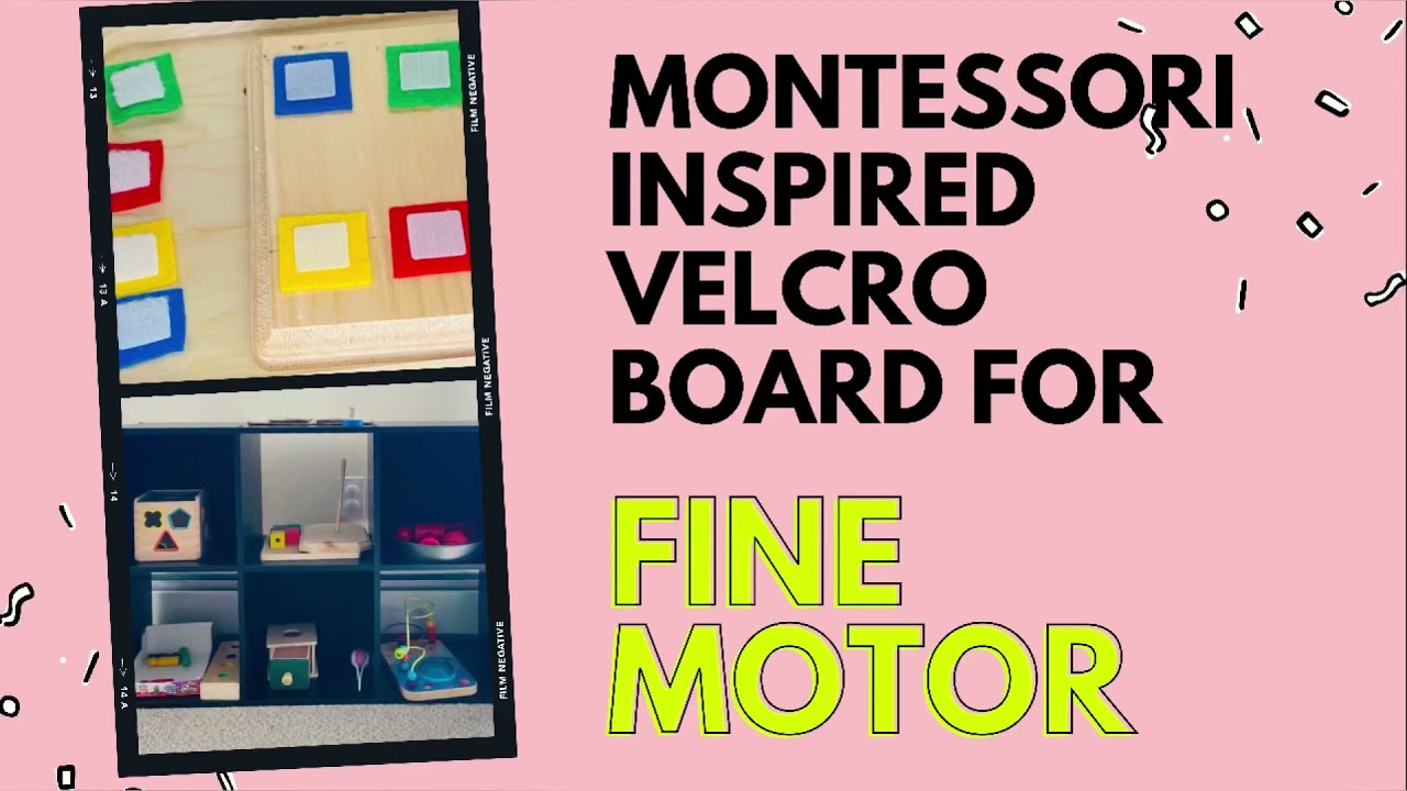 DIY VELCRO BOARD|FINE MOTOR|MONTESSORI INSPIRED|FINGER PLAY