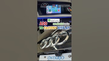 Add Apple CarPlay Android Auto to Factory screen Audi A4 #4x4shop #applecarplay #androidauto #audi