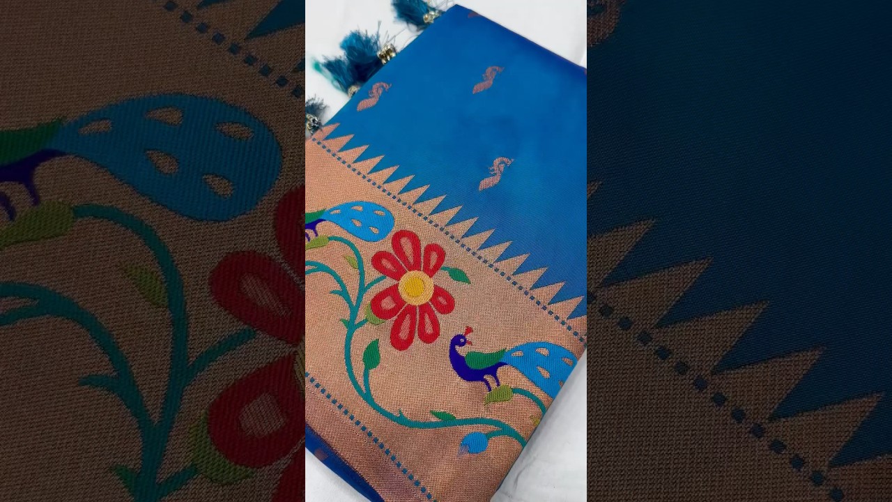 Soft Silk Peacock Design Paithani Saree