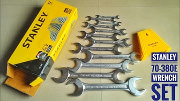 Stanley open ended spanner set || 70-380E unboxing video