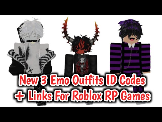 3 EMO OUTFIT ID CODES FOR BROOKHAVEN 🏡RP, BERRY AVENUE & BLOXBURG 🖤✨ 