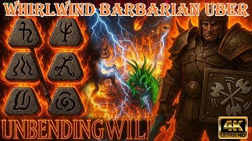 Uber Tristram Destroyed by Combo Unbending Will Whirlwind Barbarian Diablo 2 Resurrected!