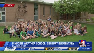 Devon Lucie stops by Century Elementary for Midday Weather School