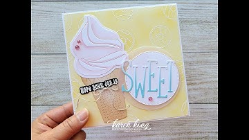 TECHNIQUE TIME! Use the emboss resist technique to create a subtle background!