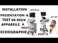 Appareils dechographie de marque mindray  eko7 installation et prsentation