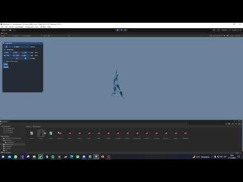 Unity BVH Parser, test 2, Animation without position...