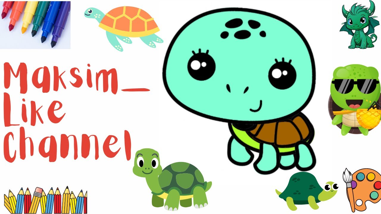 loring-page-for-kids-how-to-simply-draw-a-turtle