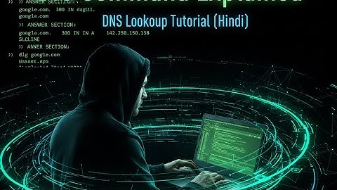 🔍 DIG Command Explained | DNS Lookup & Tracing Tutorial in Hindi | Ethical Hacking