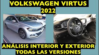 VOLKSWAGEN VIRTUS 2022: COMFORTLINE TM Y TA TRIPTONIC ANÁLISIS INTERIOR, EXTERIOR Y PRECIO.