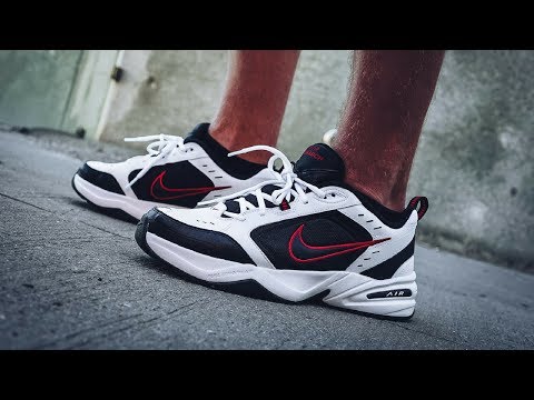 nike air monarch 4 on feet