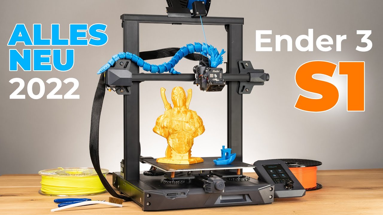 Creality ENDER 3 S1 - BESTER Anfänger 3D Drucker 2022? (XXL TEST) - YouTube