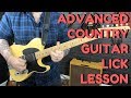 Advanced country guitar lick lesson  outlining chords and position shifting