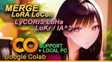 MERGE LoRA LoCon/LyCORIS ke Checkpoint: Google Colab Github