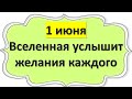 1 июня Вселенная услышит желания каждого.