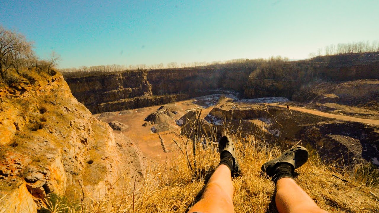 Exploring mines , tunnels and cliffs in wisconsin
