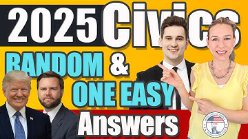 100 civics questions ONE EASY answers US naturalization test | 2008 Civics Test Officer James