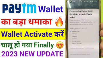 Paytm Wallet Activate Problem 2023 | Paytm Wallet Activate Kaise Kare | How to Activate Paytm Wallet
