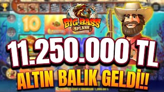 Big Bass Splash 🐠 11.250.000Tl Altin Balik Geldi̇! | 700Tl Farmdan +593.000Tl Rekor Kazanç Max Wi̇n