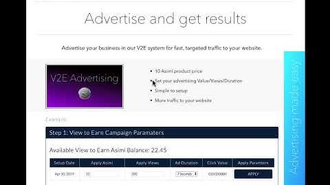 Hashing Ad Space View to Earn Presentation