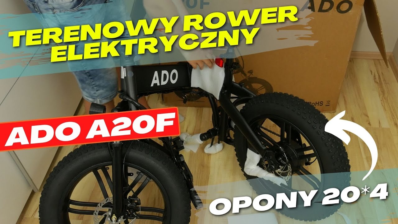 TERENOWY ROWER ELEKTRYCZNY ADO A20F [UNBOXING i Pierwsze wrażenia