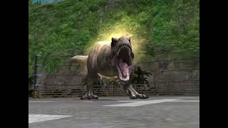 Tribute to Jurassic world the game Rexy and Gorgosaurus and Junior T-Rex 