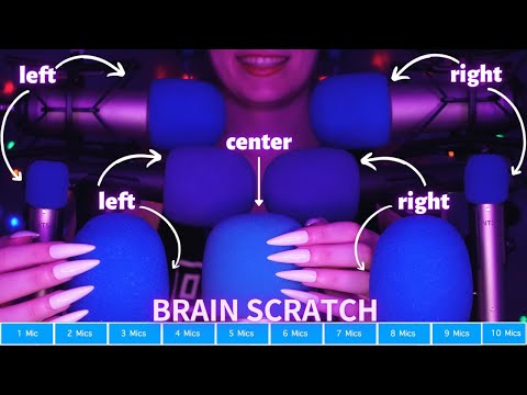 Asmr Mic Scratching Test | 10 Mics - 10 Levels | Intense Trigger Warning! Asmr No Talking for Sleep