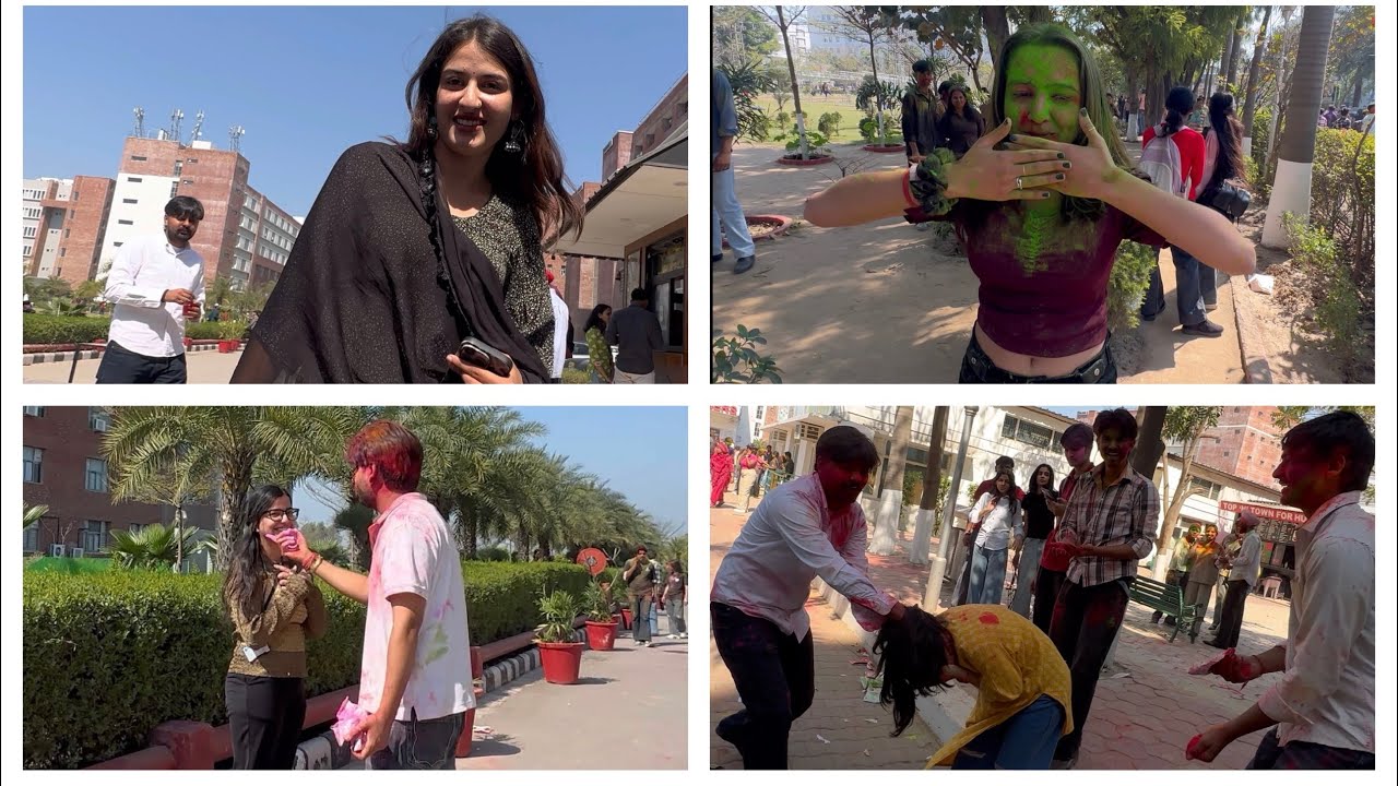 Aa gyi holi 😬🫟| Viralhood | CGC UNIVERSITY MOHALI | AAKASH RANA | AKHIL RANA