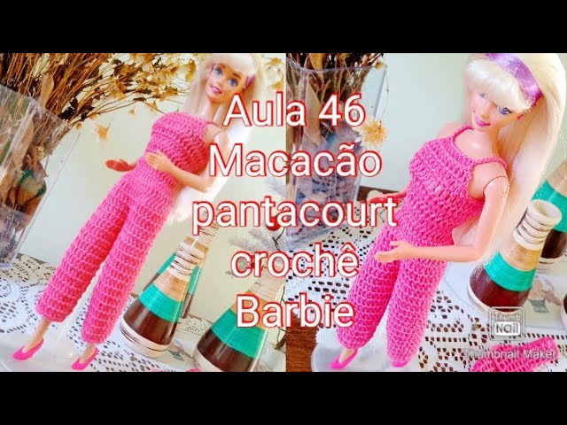 VESTIDO LUXO DE CROCHÊ PARA BARBIE - FRANCI ARTESANATO 